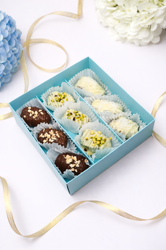 9 pcs filled chocolate date box