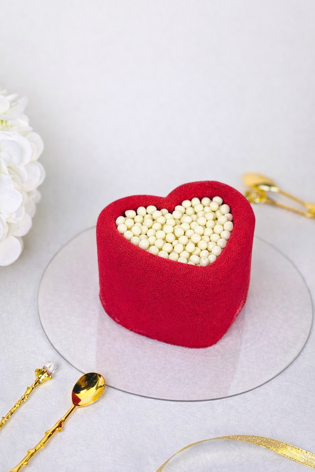 Crispearls cake (heart)