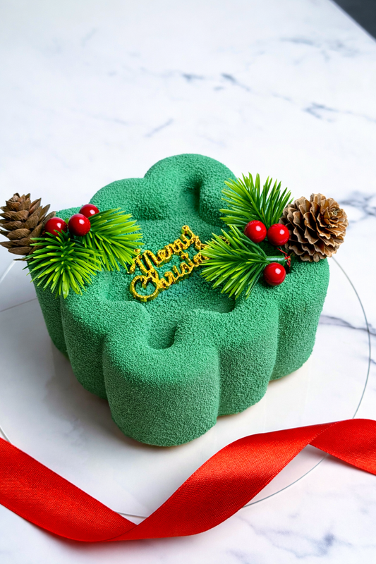 Merry Christmas cake (square)